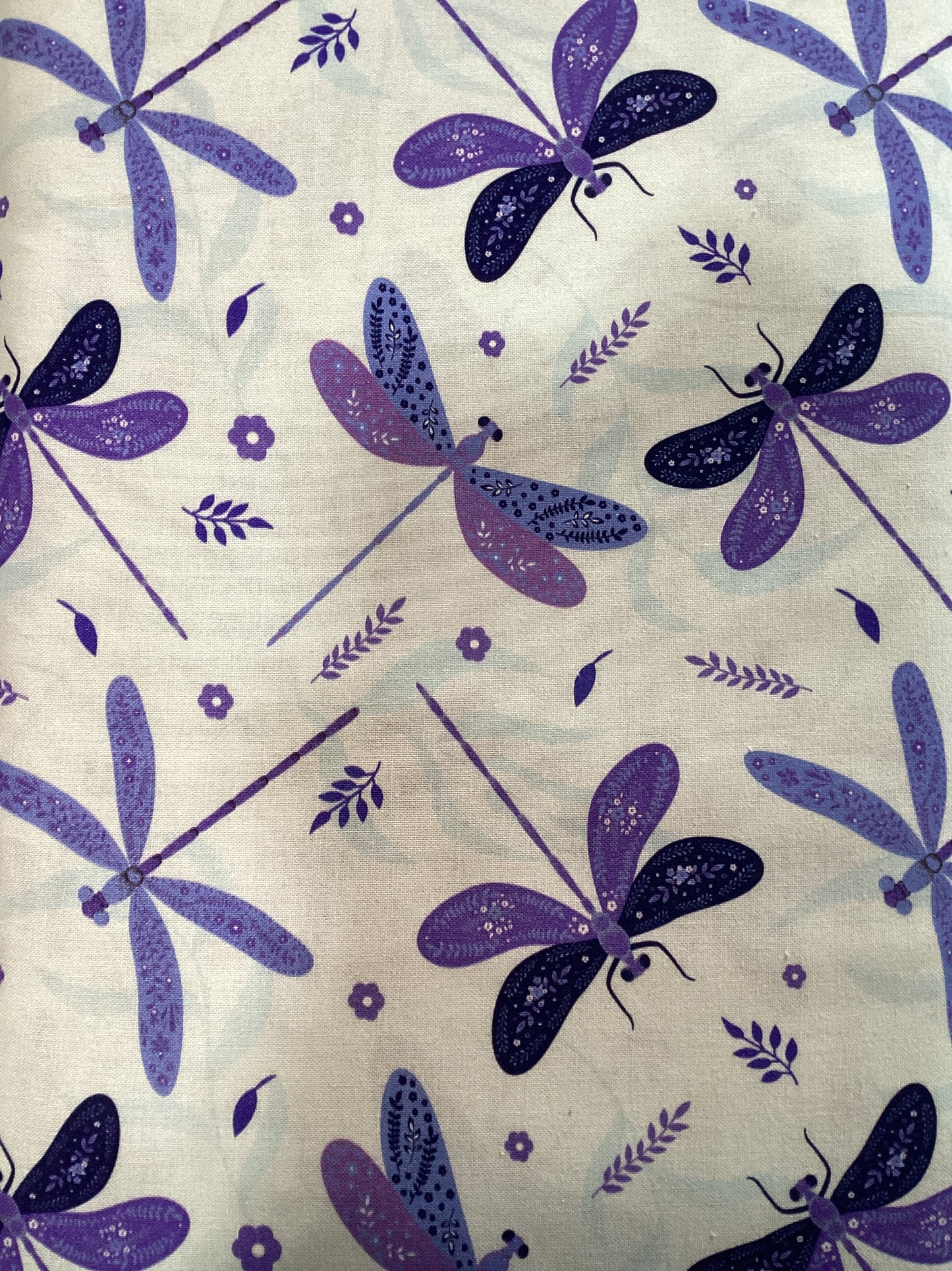 Dragonflies & Florals Purple