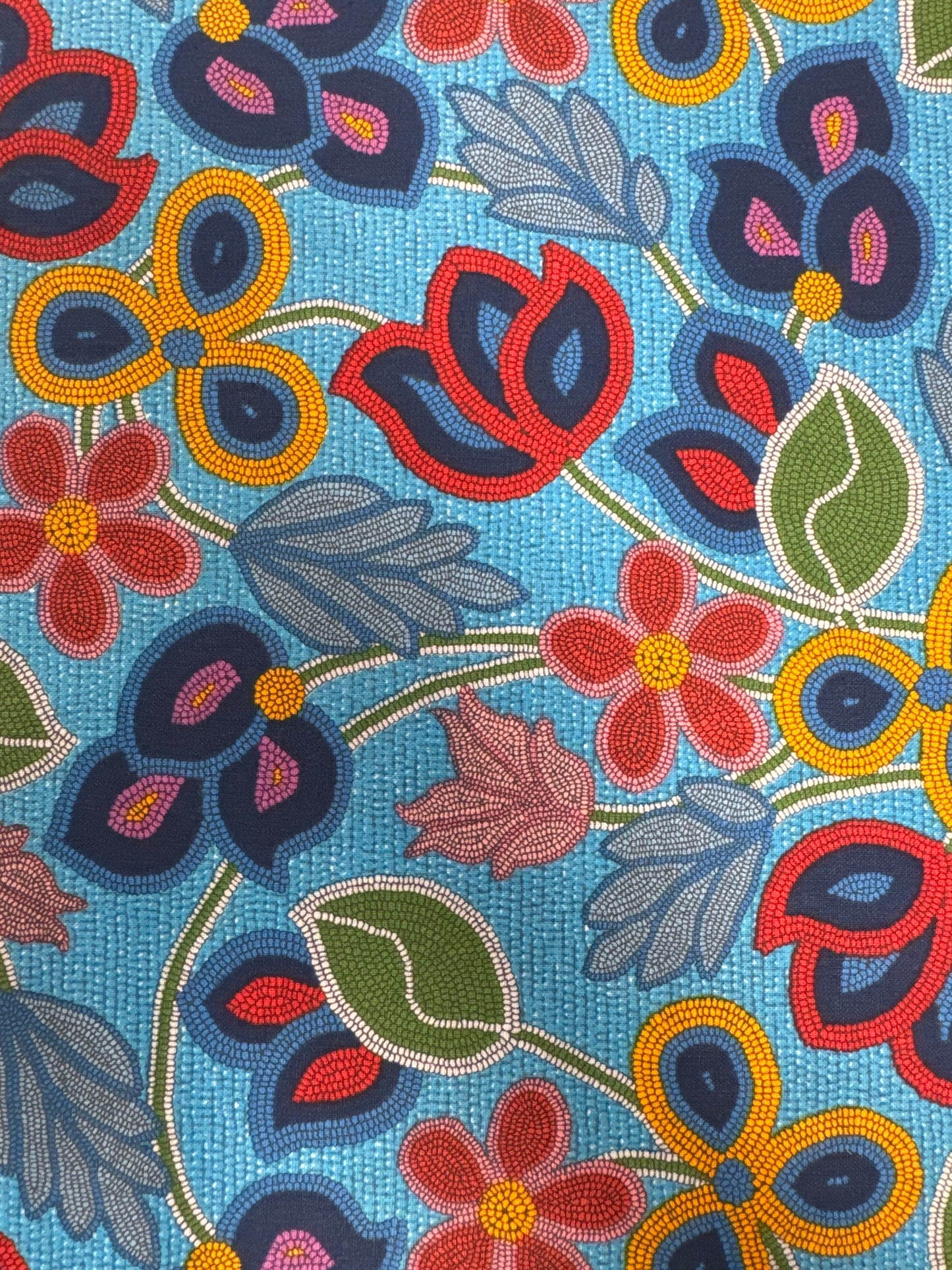 Beaded Floral 2 - Turquoise