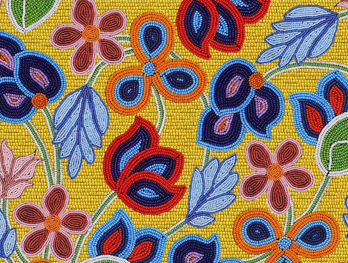 Beaded Floral 2 Yellow