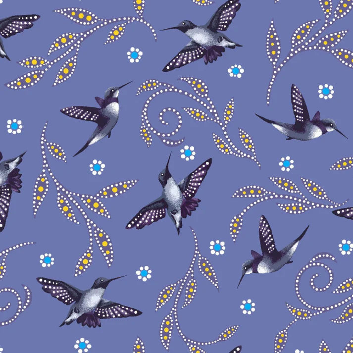 Hummingbirds BA Purple