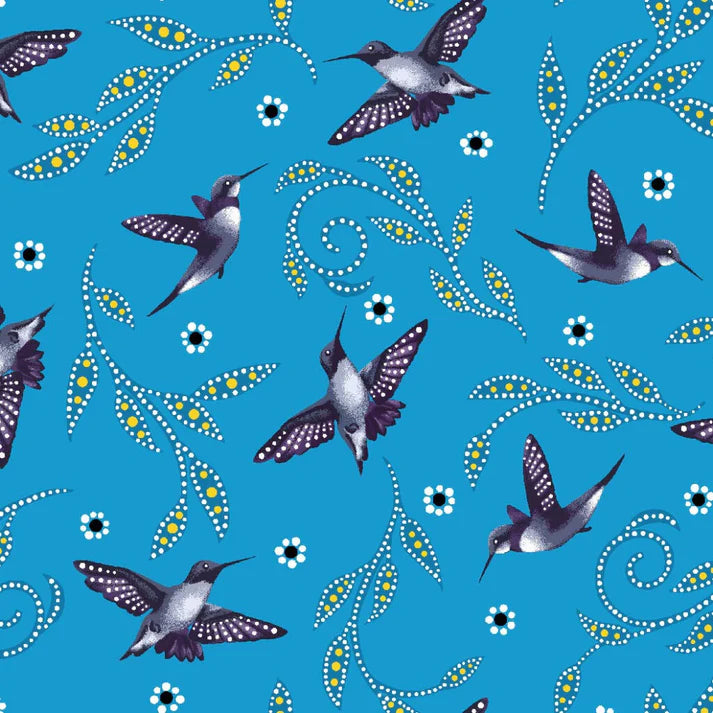 Hummingbirds BA Teal