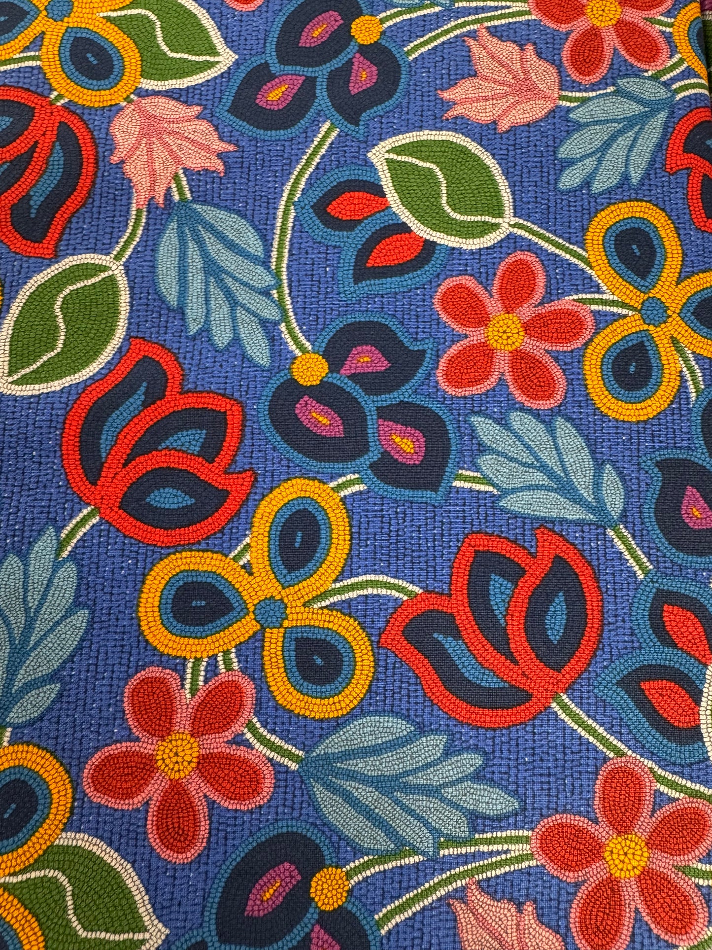 Beaded Floral 2 Royal Blue