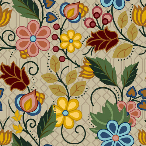 SG4 Floral khaki