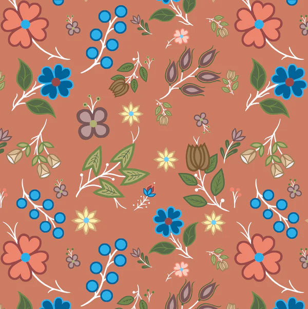 SG6 Native Floral Clay Orange