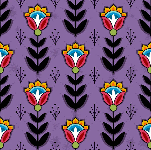 Native Floral SG8 Purple