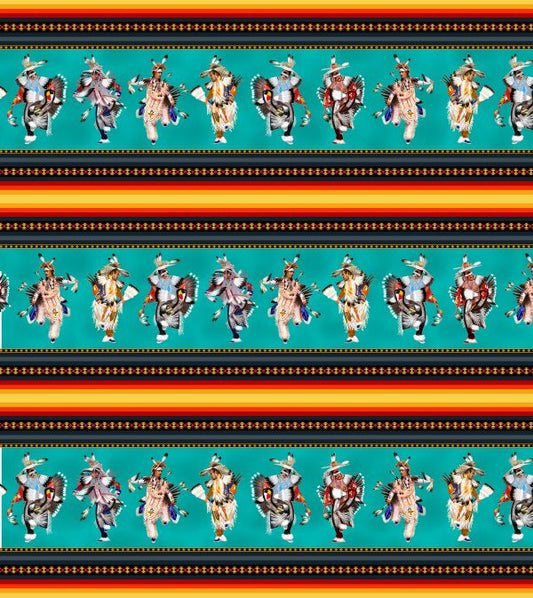 Pride Dancers Stripe Turquoise