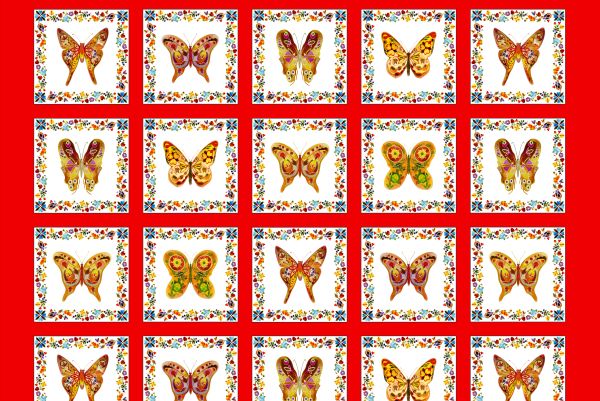 Woodland Delight Red Panel