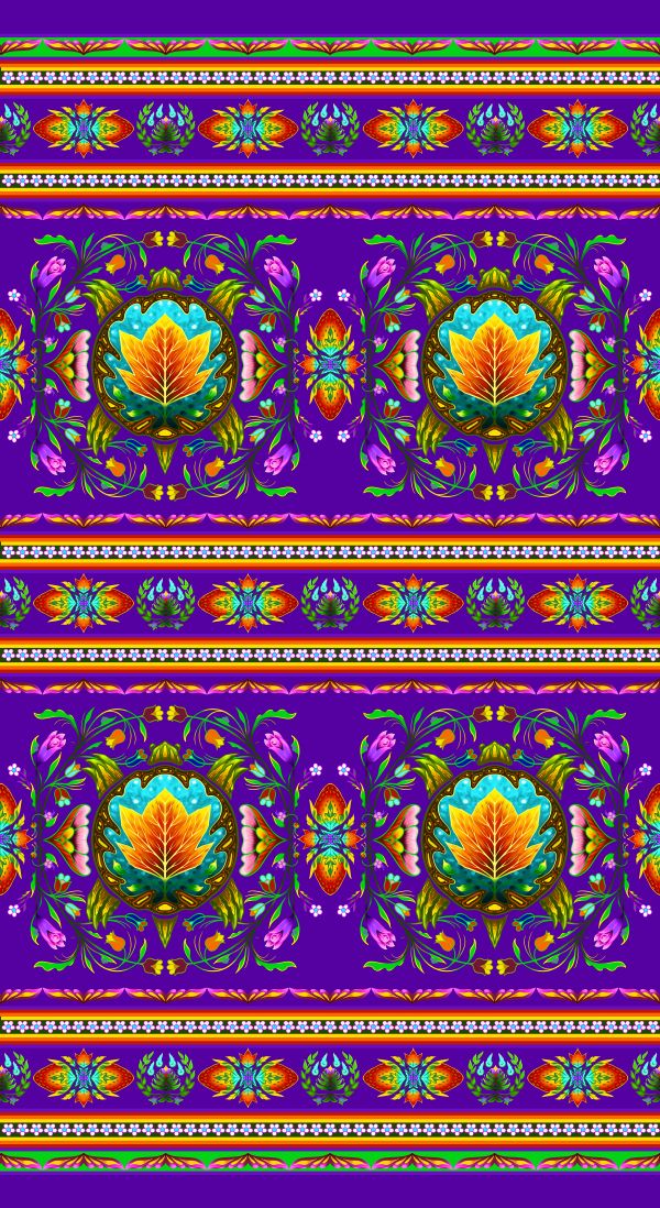 Turtle Island Stripe Purple
