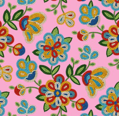 Tucson Beaded Floral Pink
