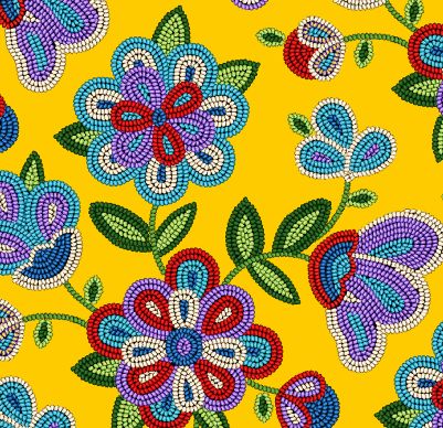 Tucson Beaded Floral Gold