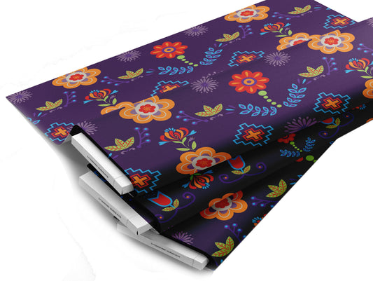 Native Floral Design Purple