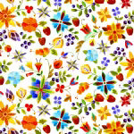 Woodland Delight Large Floral White