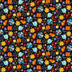 Woodland Delight Small Floral Black