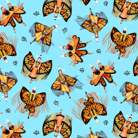 Monarch Dance Tossed Blue