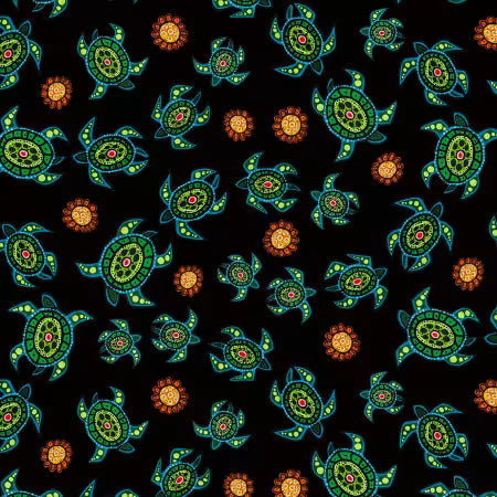 Turtles Strong Earth Woman Black