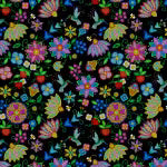 Grandma's Garden Black