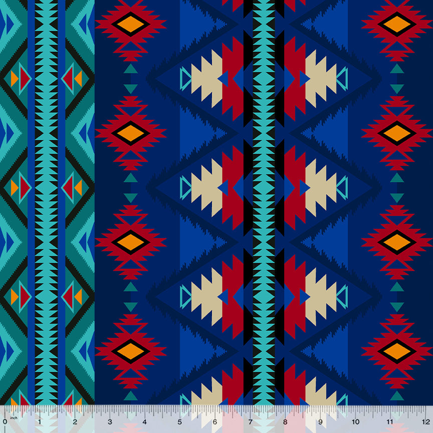 Cotton Canvas: Raymi Cobalt/Multi