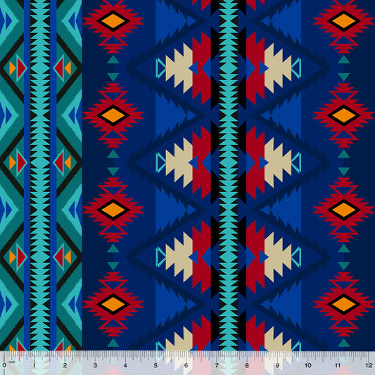 Cotton Canvas: Raymi Cobalt/Multi