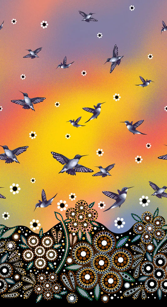 Hummingbirds BA Border Panel