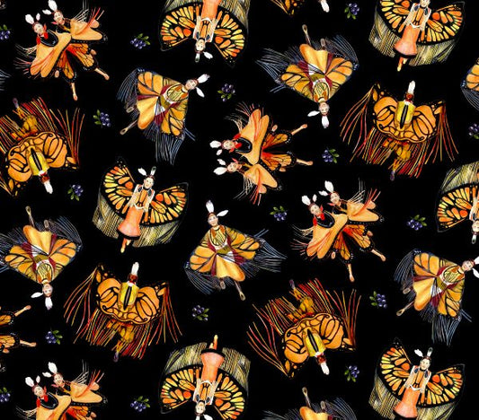 Monarch Dancer Tossed Black