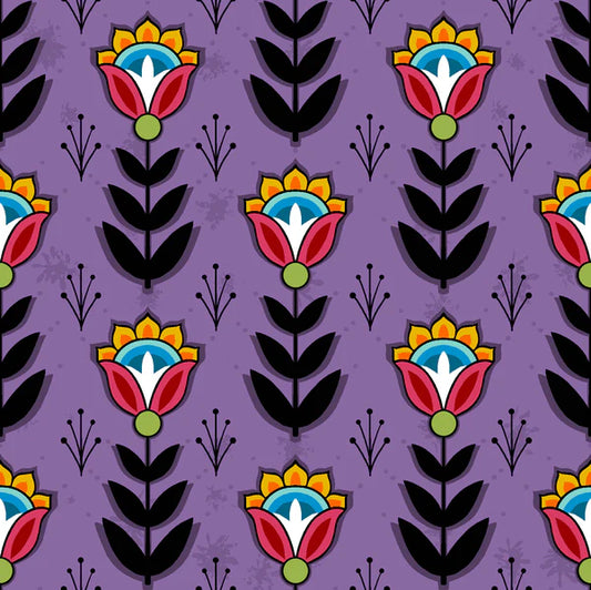 Native Floral SG8 Purple