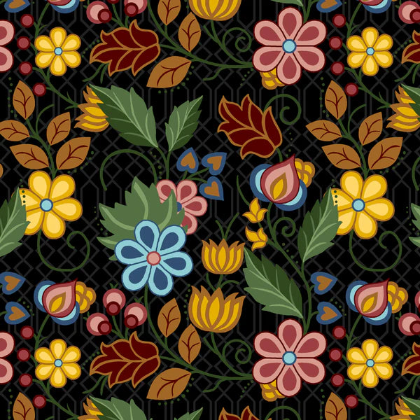 SGS4 Floral Satin Black