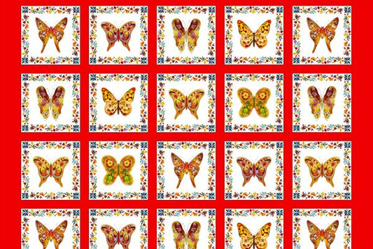 Woodland Delight Red Panel