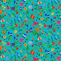 Pride Floral Turquoise