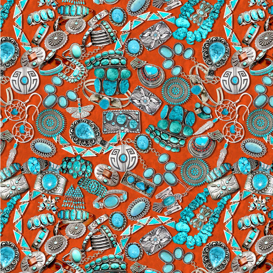 Southwest Coral Turquoise